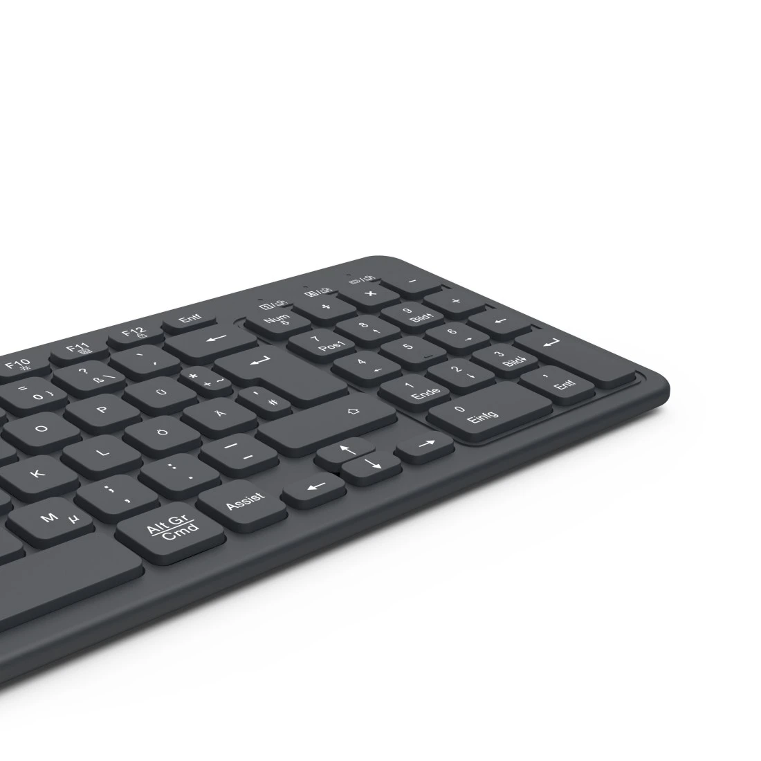 | Hama | “WK-300” Multi-Device Keyboard, Wireless, Radio/BT, black ...