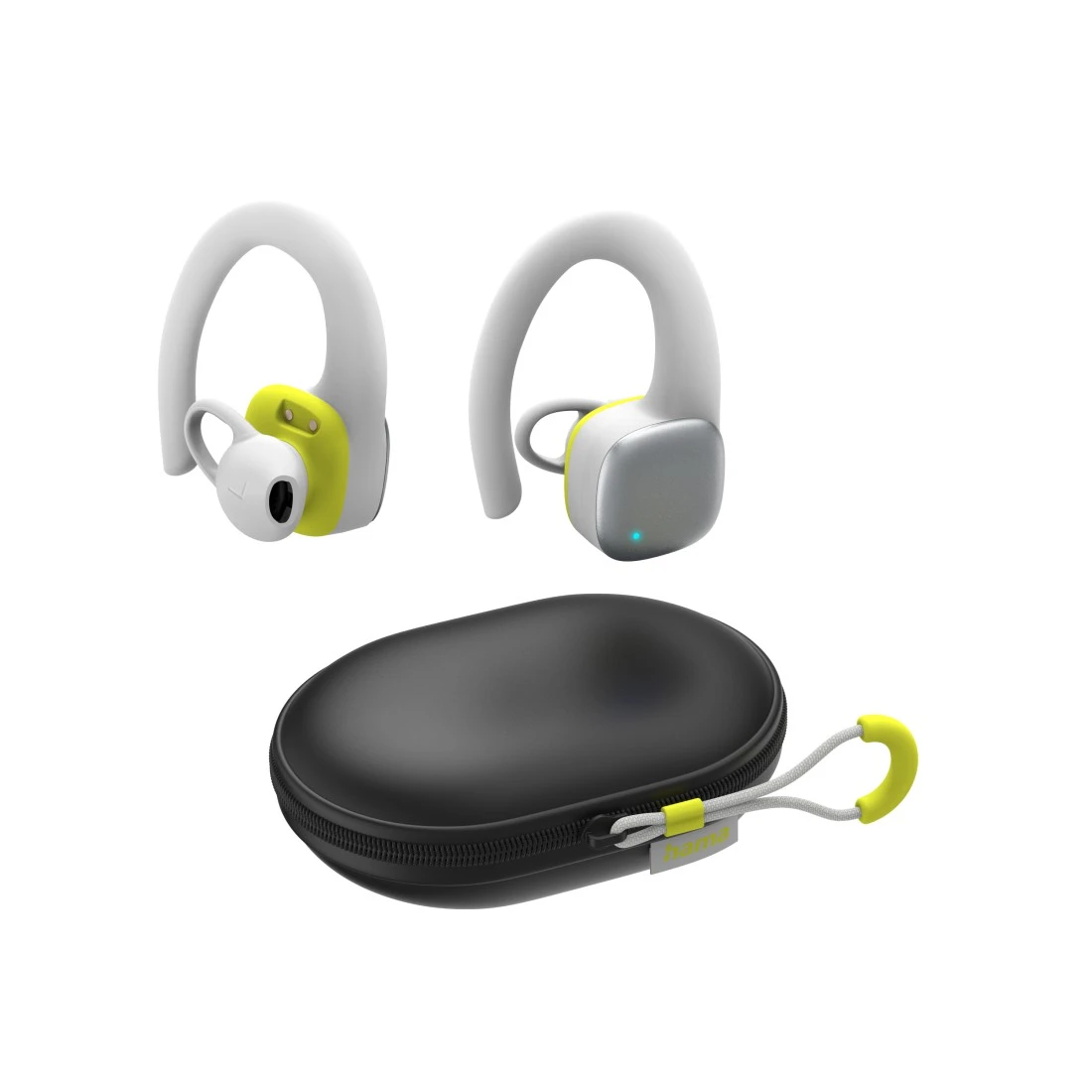Spirit Athletics Bluetooth Headphones True Wireless Ear Hook white yellow Hama