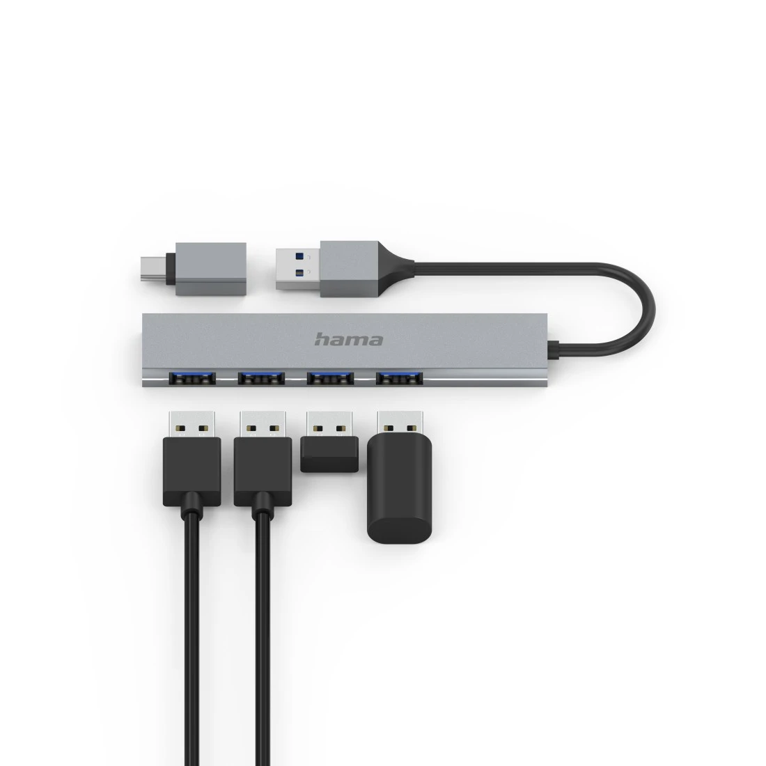 Adaptateur Hama USB-C Vers USB-A – Ultra Rapide 10 Gbit/s, Garantie 10 Ans, Compatible PC, Mac, Smartphone