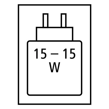 Required high performance power supply: 15.0 W / Required minimum power supply: 15.0 W / USB PD: No 