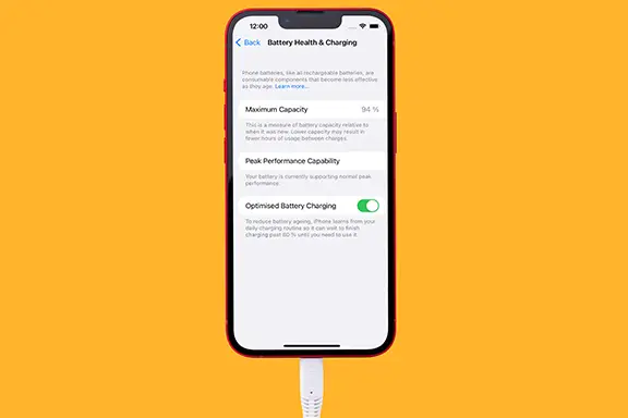 Battery charge 80 per cent