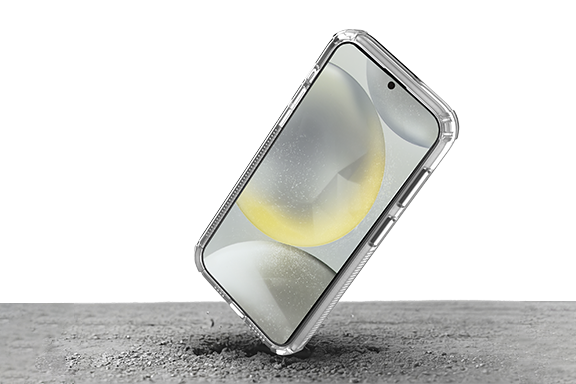 Mobile phone in a protective case