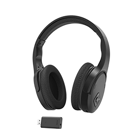 Hama TV Headphones, Over-Ear, 2.4 GHz-Dongle + Bluetooth®, Volume Control