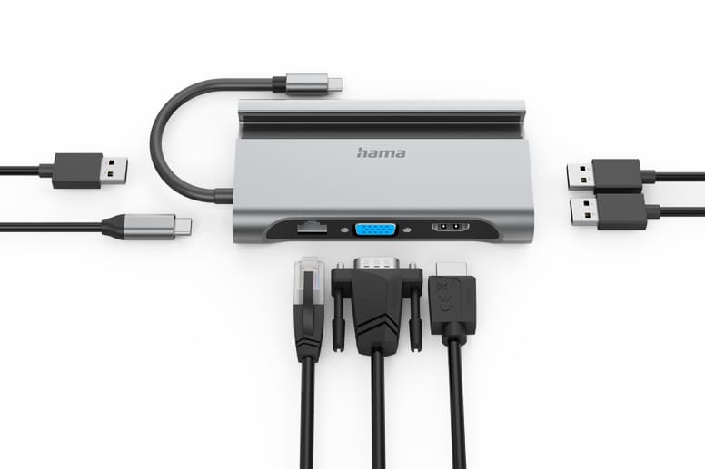 7 connection options to Hama USB-C hub "Connect2Mobile