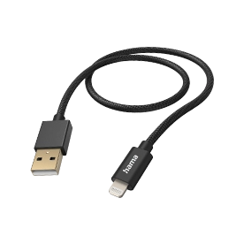 Hama Charging Cable "Fabric", USB-A - Lightning