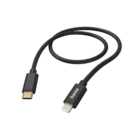 Hama Charging Cable "Fabric", USB-C - Lightning