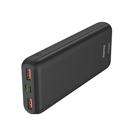 Hama "PD20-HD" Power Pack, 20000 mAh, 1x USB-C, 2x USB-A, for Quick Charging