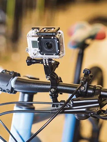 Pole mount for the GoPro.